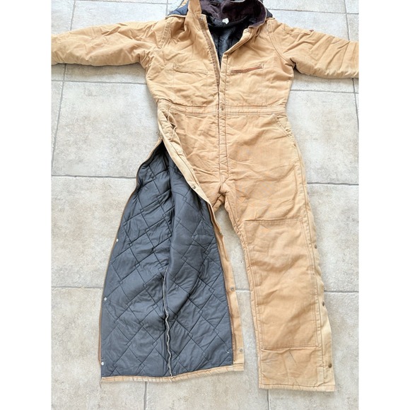Work King Ice Buster Coveralls Mens Quilted Canvas Size XL Long USA Made - Picture 6 of 16